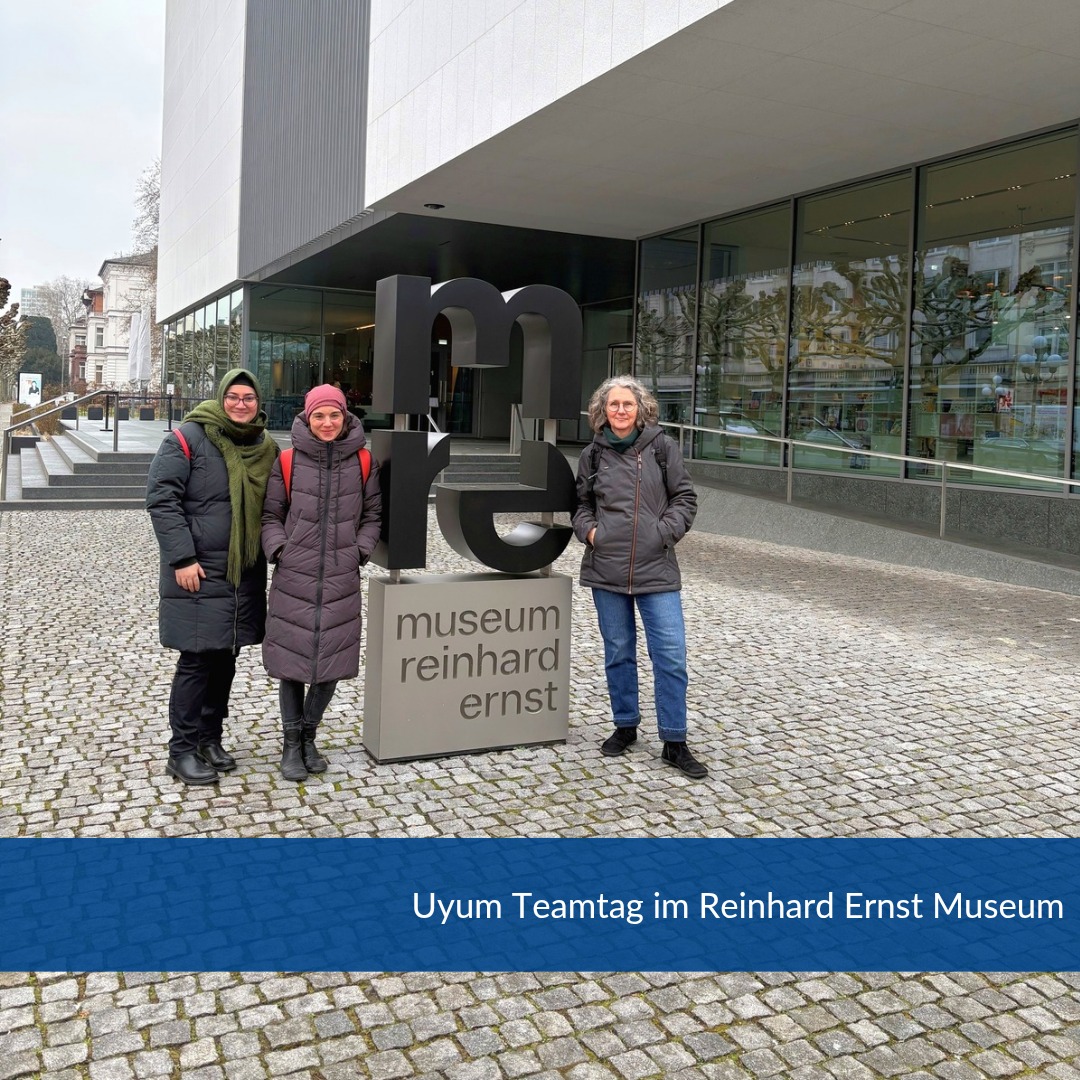 Ein inspirierender Tag im Team! Gemeinsam vor dem Reinhard Ernst Museum in Wiesbaden – Kunst, Kultur und Kollegialität. #UyumTeamTag#ReinhardErnstMuseum #Kunstverbindet