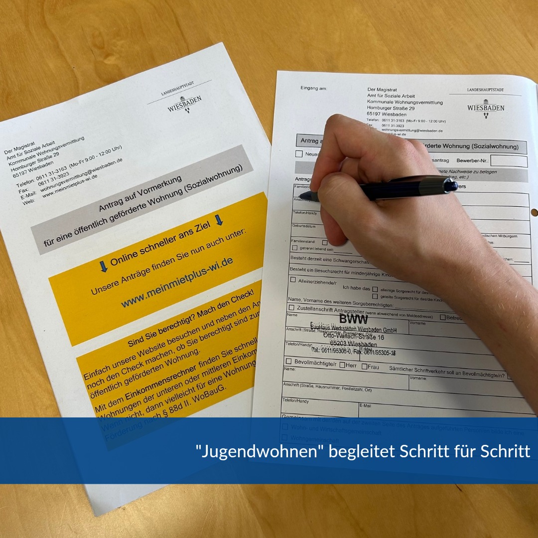 Der Weg zur eigenen Wohnung beginnt oft mit einem Antrag. Beim Jugendwohnen begleiten wir Jugendliche bei den ersten Schritten – vom Ausfüllen des Antrags bis zum Einzug in die erste eigene Wohnung.
#wiesbaden #wohnen #jugendwohnen #bauhauswerkstaetten