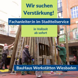 🌿 Wir suchen dich! 🌿

Fachanleiter (m/w/d) Garten- & Landschaftsbau / Handwerk in Vollzeit für unseren Stadtteilservice in Wiesbaden.

💚 Abwechslungsreiche Projekte im Grünen
🛠️ Handwerkliches Wissen weitergeben
🤝 Menschen auf ihrem Weg zurück ins Berufsleben begleiten
🌱 Sinnstiftende Arbeit in einem starken Team

📍 39 Std./Woche | Vergütung angelehnt an TVöD-VKA

Bewirb dich jetzt und gestalte mit uns Perspektiven! 🌼 Weitere Infos auf unserer Homepage, Link in der Bio.

#wiesbaden #galabau #grünpflege #jobsinwiesbaden #handwerk #stellenangebot #bauhauswerkstaetten #stadtteilservice