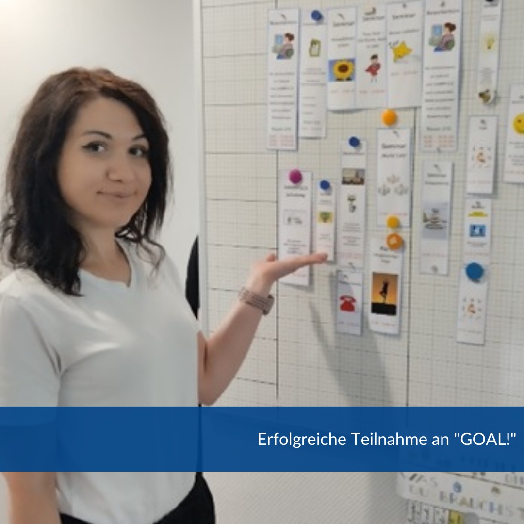 Frau M. hat im Projekt GOAL! die Anerkennung Ihres Masterabschlusses erreicht und ein Praktikum im Verkauf absolviert. Nun wird sie mit ihrer Fallmanagerin eine für sie geeignete Fortbildung suchen. Sie sagt über GOAL!:
„Die Maßnahme bei den Bauhaus Werkstätten war für mich ein wichtiger Meilenstein. Besonders bedanken möchte ich mich bei meiner Coachin für die wertvolle Unterstützung, die gute Beratung und die vielen Impulse für meine berufliche Zukunft. Ich habe hier viel gelernt und fühle mich nun bestens für die nächsten Schritte vorbereitet.“
#wiesbaden #goal #bauhauswerkstaetten #master